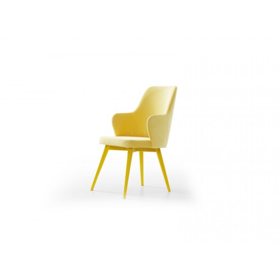 Pot Sandalye Sarı | Sandalyeler | İnegöl Mobilya 