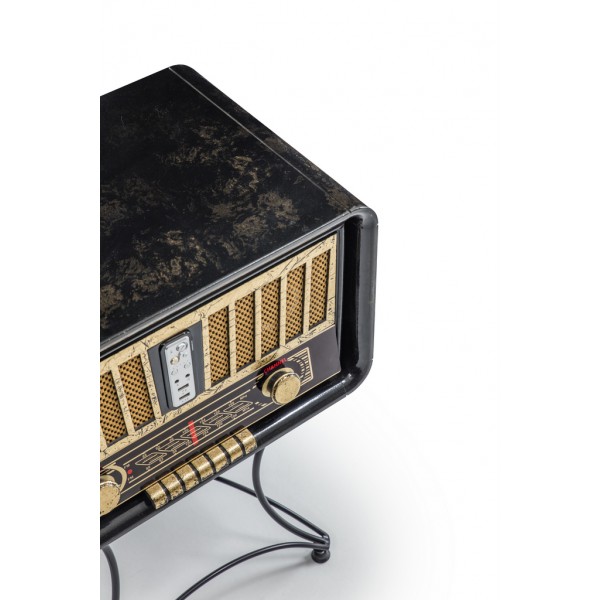 Eskitme boyalı yan sehpa radyo çalar | Yan Sehpa | İnegöl Mobilya 