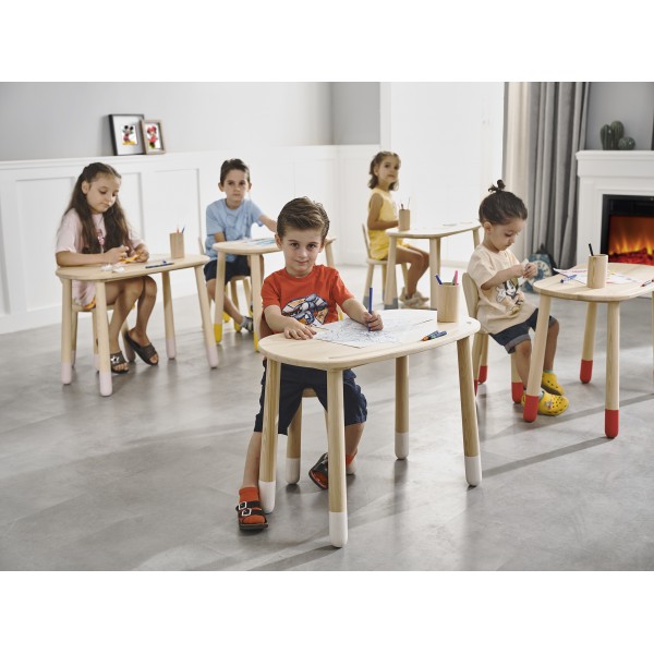 Ahşap Çocuk Masa Takımı Kimyasal İçermez Masif Ahşap Masa Ve Sandalye Takımı | Genç Odaları | İnegöl Mobilya 