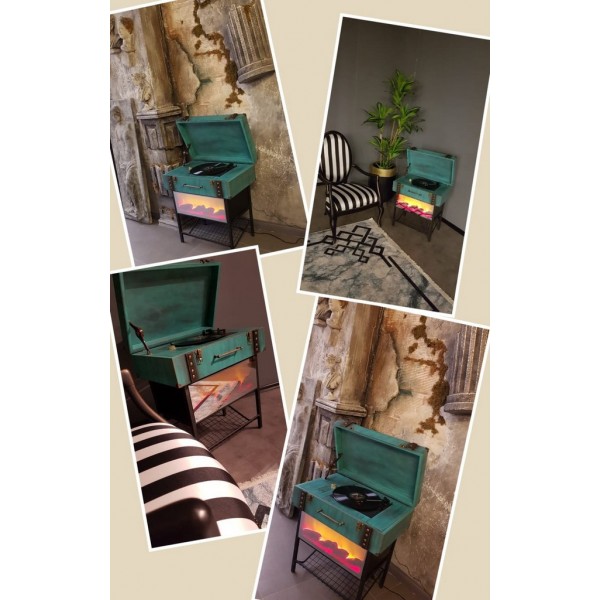 Plak çalar eskitme pastel boyalı yan sehpa sömineli | Yan Sehpa | İnegöl Mobilya | Ücretsiz Nakliye | 2 Yıl Garantili Plak çalar eskitme pastel boyalı yan sehpa sömineli | Yan Sehpa | İnegöl Mobilya