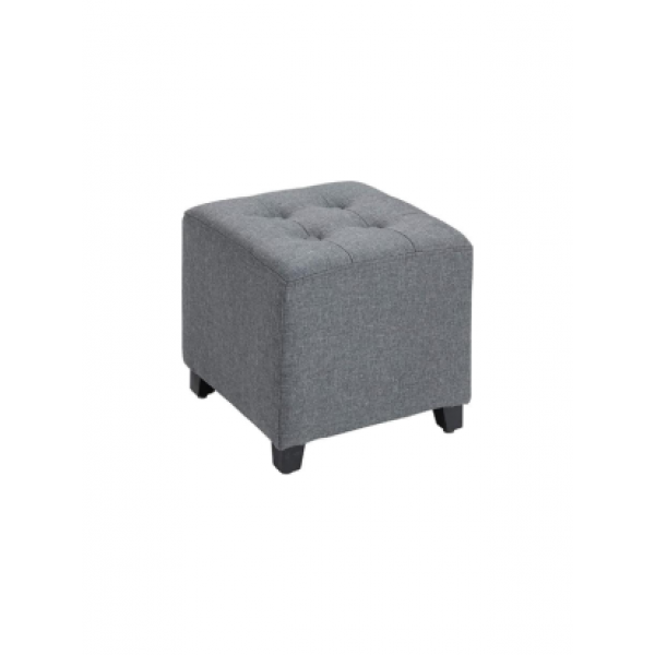 Kare Puf Bench Gri Renk Düğmeli Şık Ev Mobilyaları Koltuk Sandalye Sehpa | Puflar | İnegöl Mobilya 