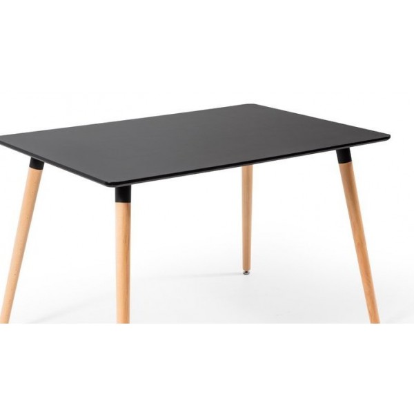 Eames Masa Sandalye Takımı Siyah-Kırmızı | Yemek Masaları | İnegöl Mobilya 