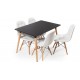 Eames Masa Sandalye Takımı Siyah-Beyaz | Yemek Masaları | İnegöl Mobilya 
