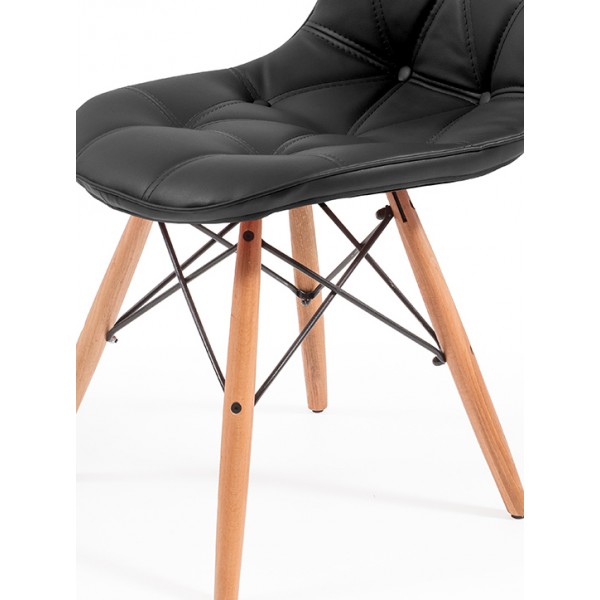 Eames Kapitoneli Deri Sandalye | Sandalyeler | İnegöl Mobilya 