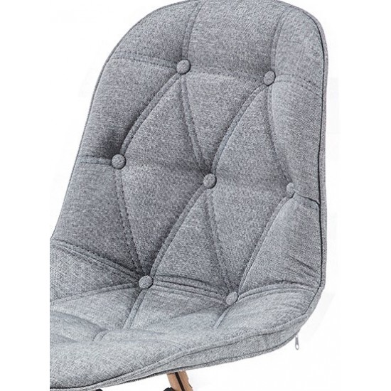 Eames Kapitoneli Sandalye (Keten) | Sandalyeler | İnegöl Mobilya 