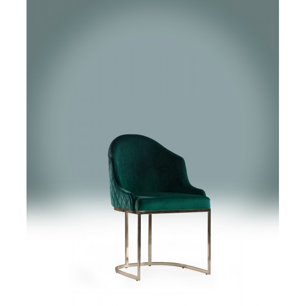 Lusso Golt geniş taban metal crom ayak sandalye | Sandalyeler | İnegöl Mobilya 