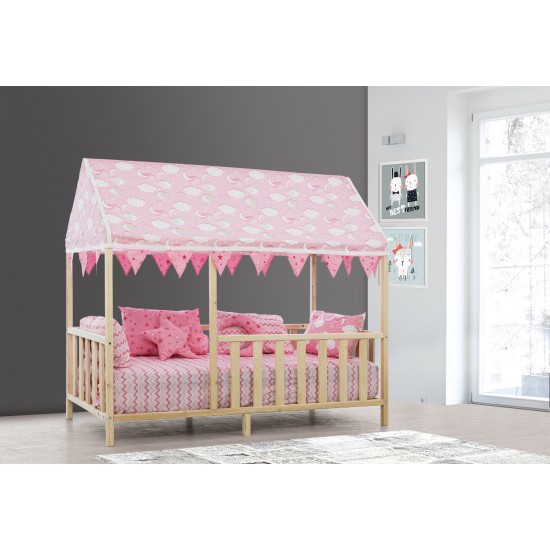 Fionna Montessori Ahşap Beyaz Yatak ( beşik ) | Bebek Beşikleri | İnegöl Mobilya 