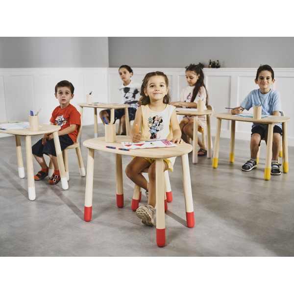 Ahşap Çocuk Masa Takımı Kimyasal İçermez Masif Ahşap Masa Ve Sandalye Takımı | Genç Odaları | İnegöl Mobilya 