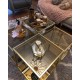 Roma Metal Gold Kaplama Bronz Aynalı Orta Sehpa | Orta Sehpa | İnegöl Mobilya 