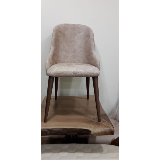 ROSSİ Mutfak Ofis Cafe Ahşap Ayak Kumaş Sandalye (Mutfak Kafe ve Restoran) | Sandalyeler | İnegöl Mobilya 