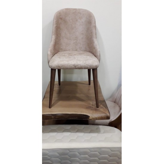 ROSSİ Mutfak Ofis Cafe Ahşap Ayak Kumaş Sandalye (Mutfak Kafe ve Restoran) | Sandalyeler | İnegöl Mobilya 